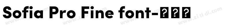 Sofia Pro Fine font字体转换